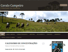 Tablet Screenshot of cavalocampeiro.com